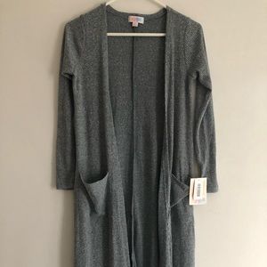 LuLaRoe Sarah XS Cardigan NWT Gray Lightweight